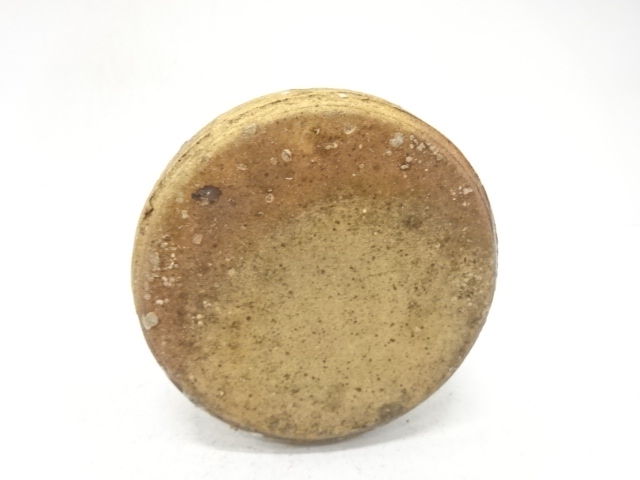  作家物　信楽焼　耳付水指(保護箱付)